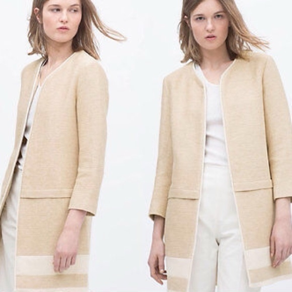Zara cotton and linen summer jacket